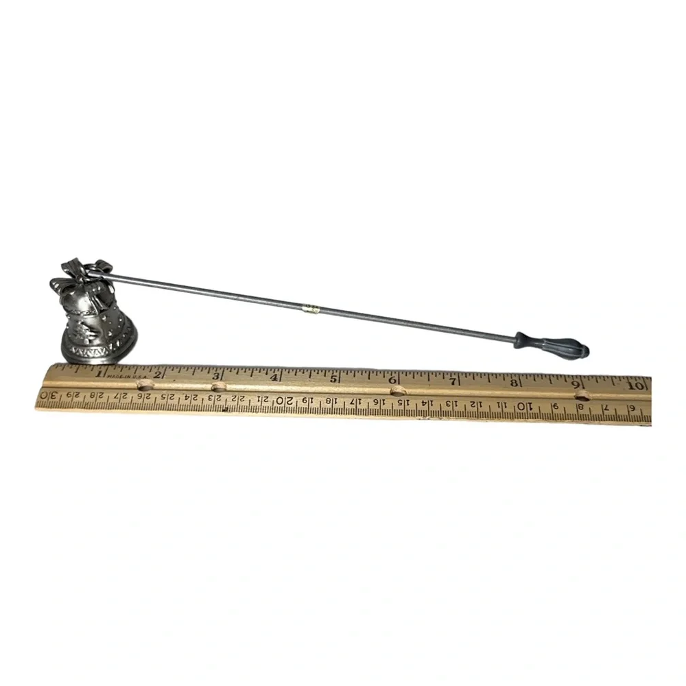 Ganz Pewter Candle Snuffer Christmas Tree with Bow Holiday Season
